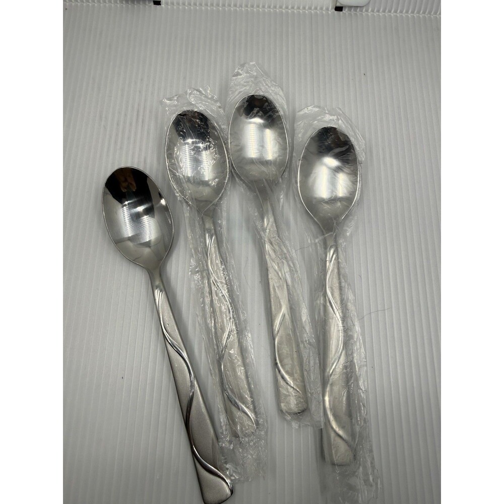 4 Cambridge Conquest 18/10 Stainless Teaspoons Replacements New In Packing